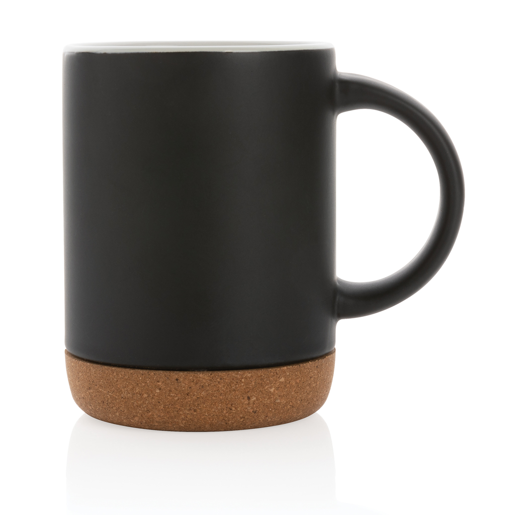 Taza de cerámica con base de corcho 280ml.