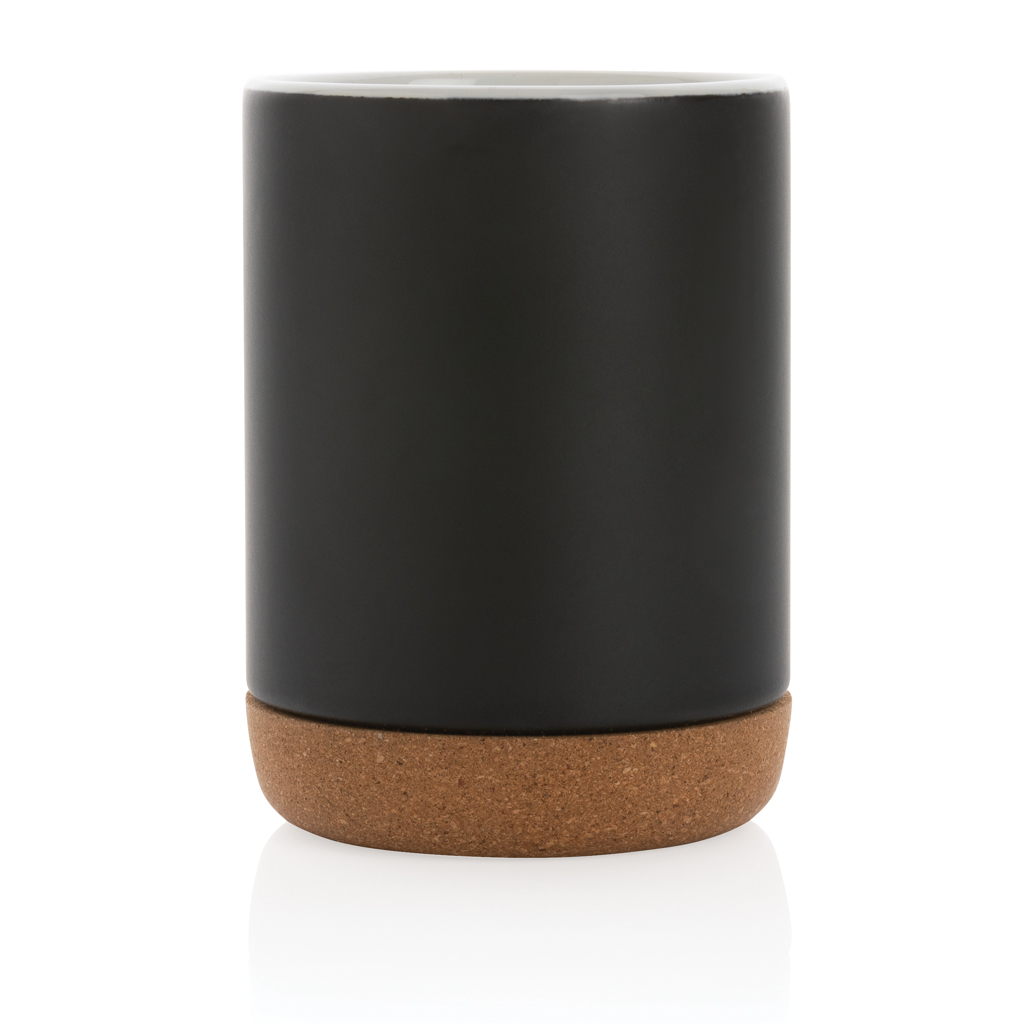 Taza de cerámica con base de corcho 280ml.