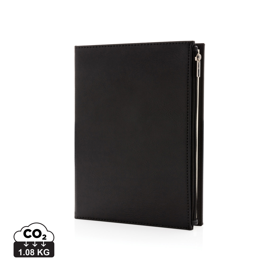 Libreta A5 de PU con cremallera