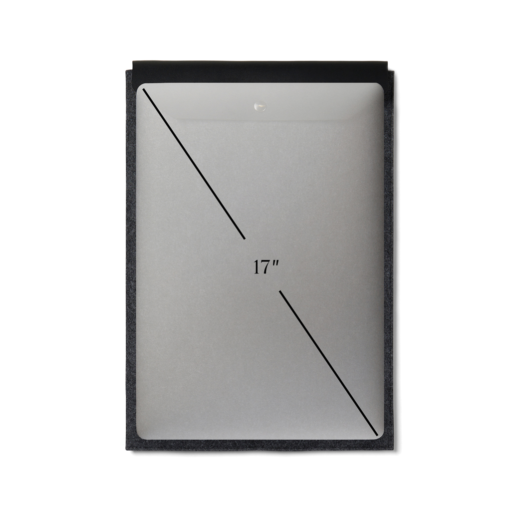 Funda para portátil de 17" de fieltro reciclado VINGA Albo