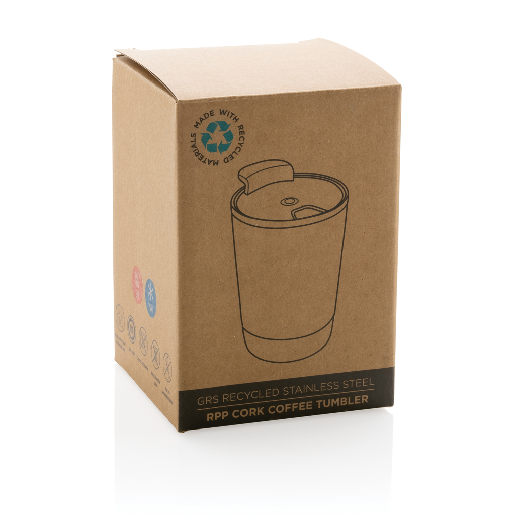 Taza de café de corcho y acero inoxidable GRS RPP