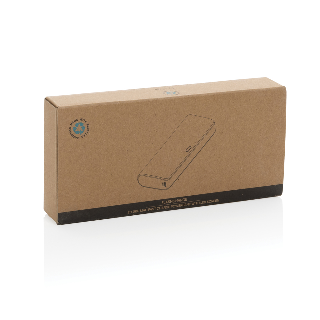 Powerbank FlashCharge RCS rplastic 20000 mah de carga rápida