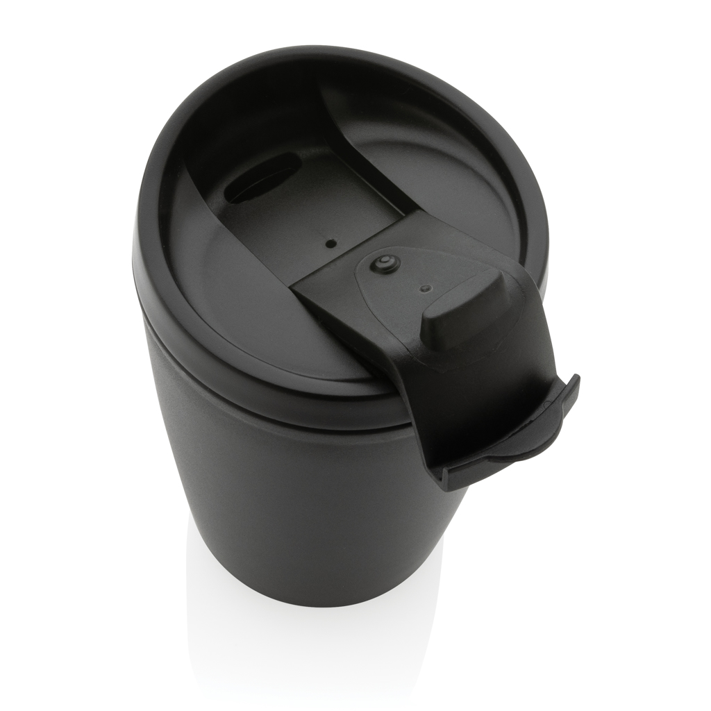 Taza de PP reciclado GRS con tapa de seguridad