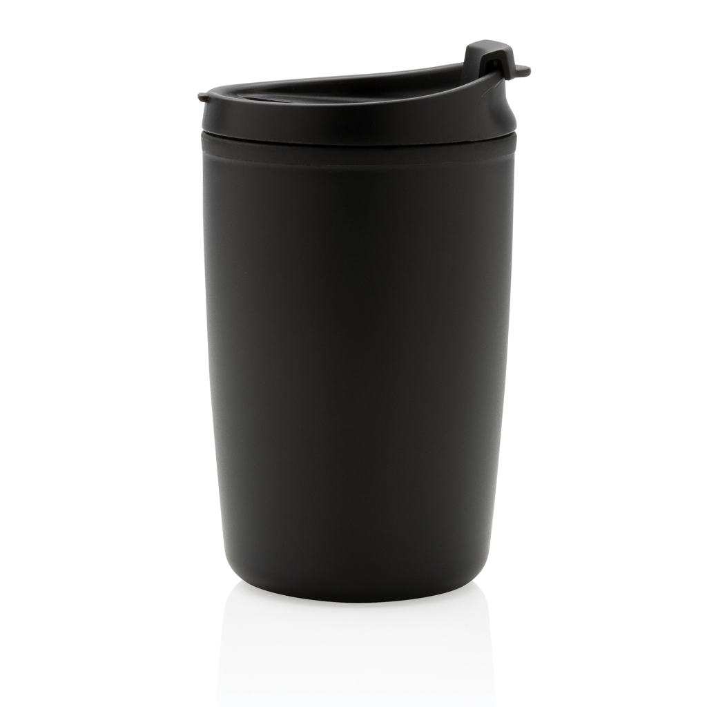 Taza de PP reciclado GRS con tapa de seguridad
