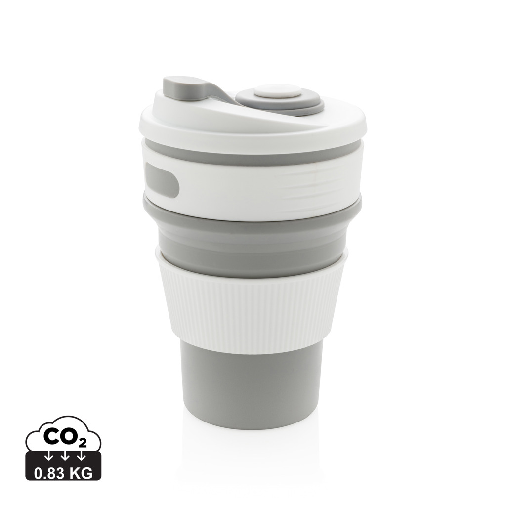 Taza plegable de silicona