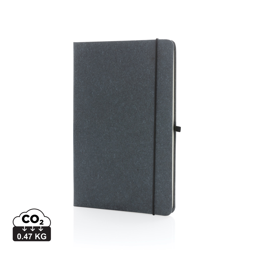 Libreta A5 de cuero reciclado de tapa dura