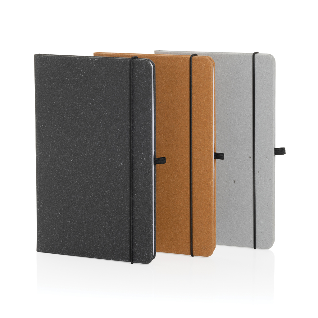 Libreta A5 de cuero reciclado de tapa dura