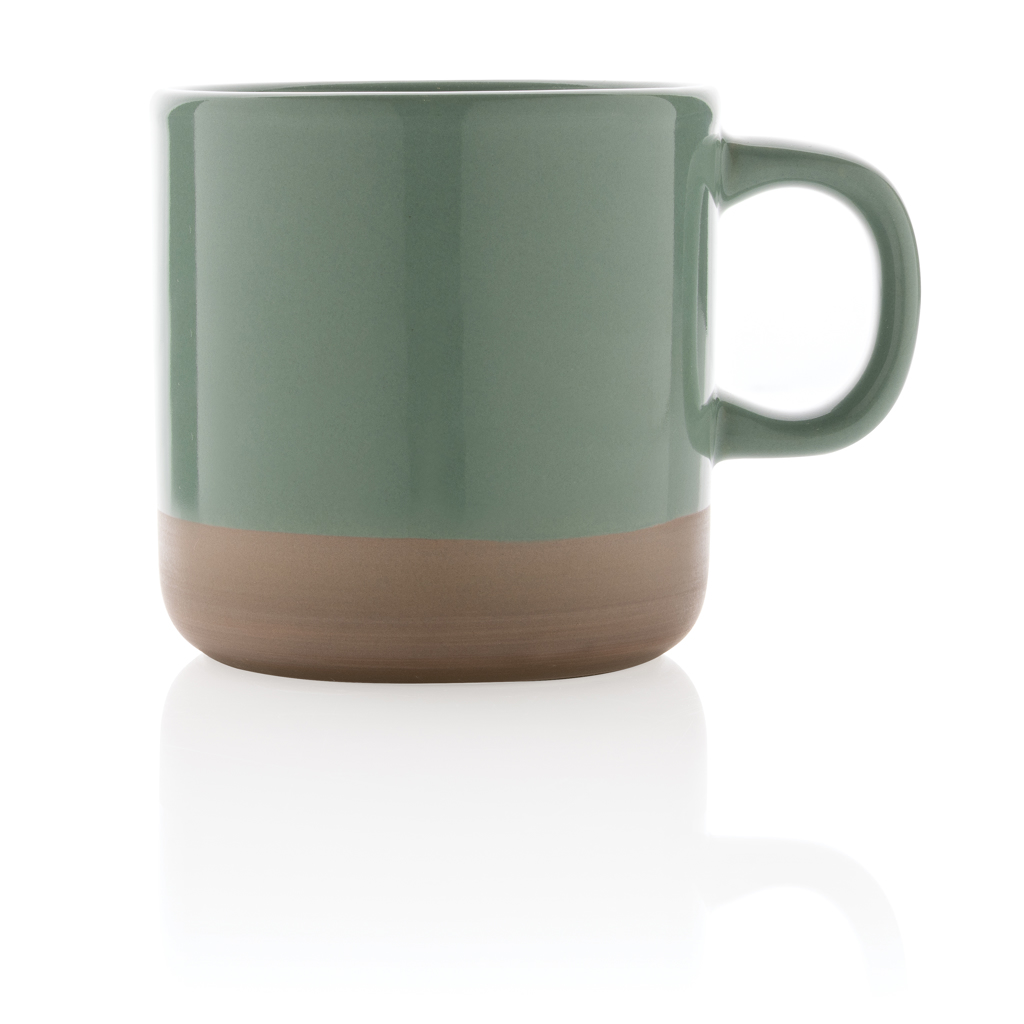 Taza de cerámica esmaltada 360ml.