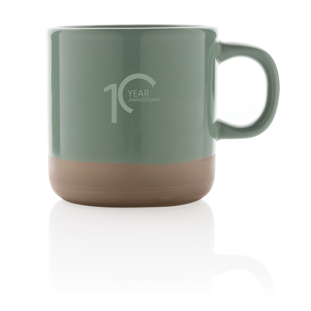 Taza de cerámica esmaltada 360ml.