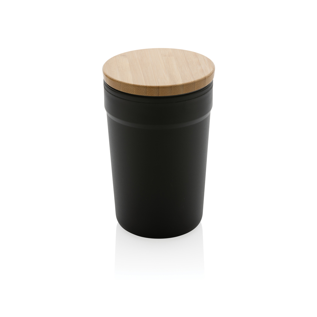 Taza GRS RPP con tapa de bambú