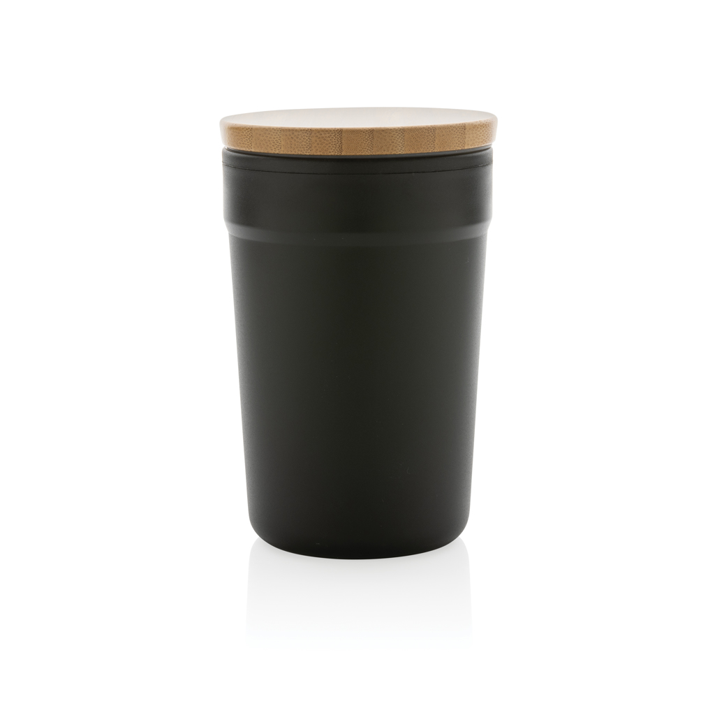Taza GRS RPP con tapa de bambú