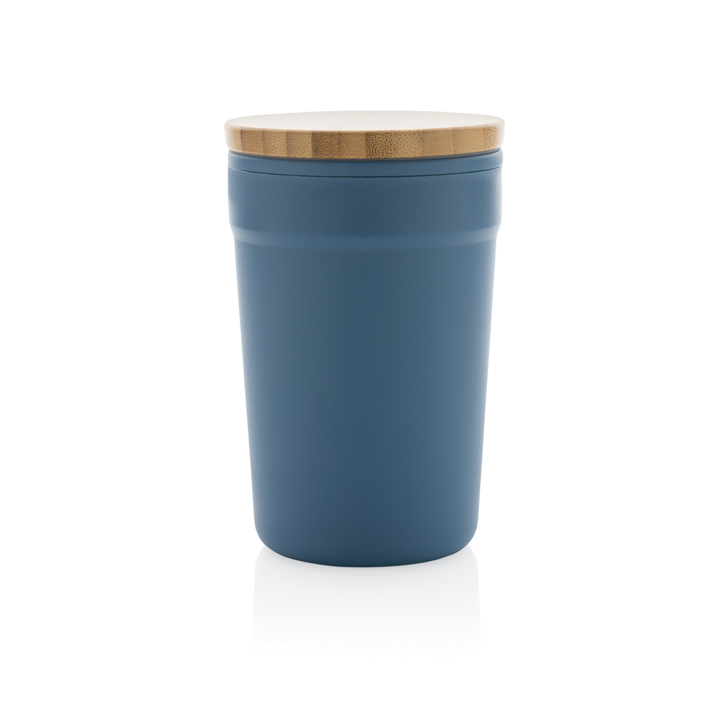 Taza GRS RPP con tapa de bambú