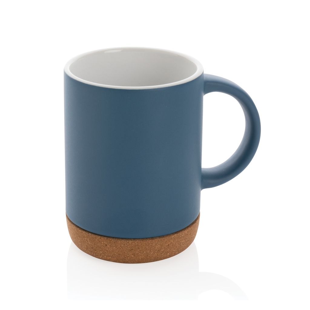 Taza de cerámica con base de corcho 280ml.