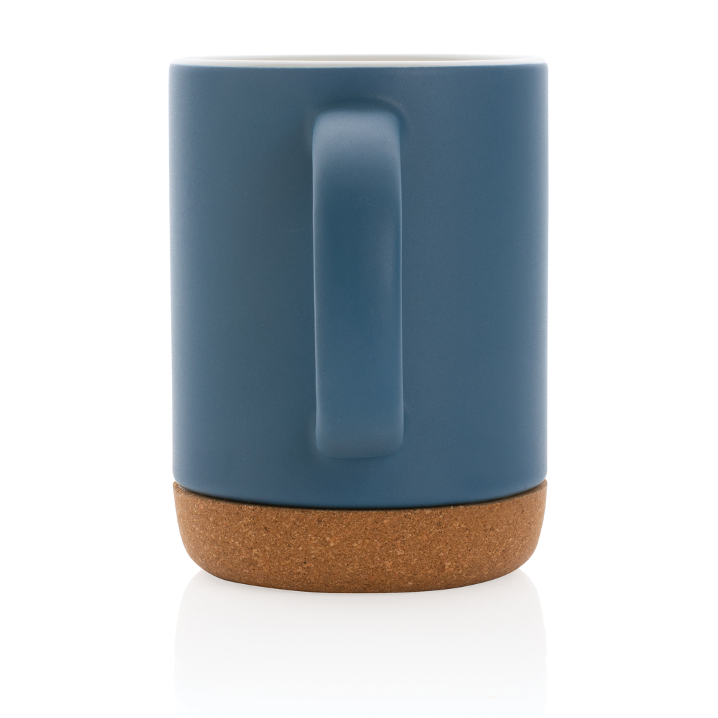 Taza de cerámica con base de corcho 280ml.