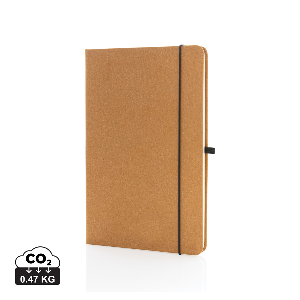 Libreta A5 de cuero reciclado de tapa dura