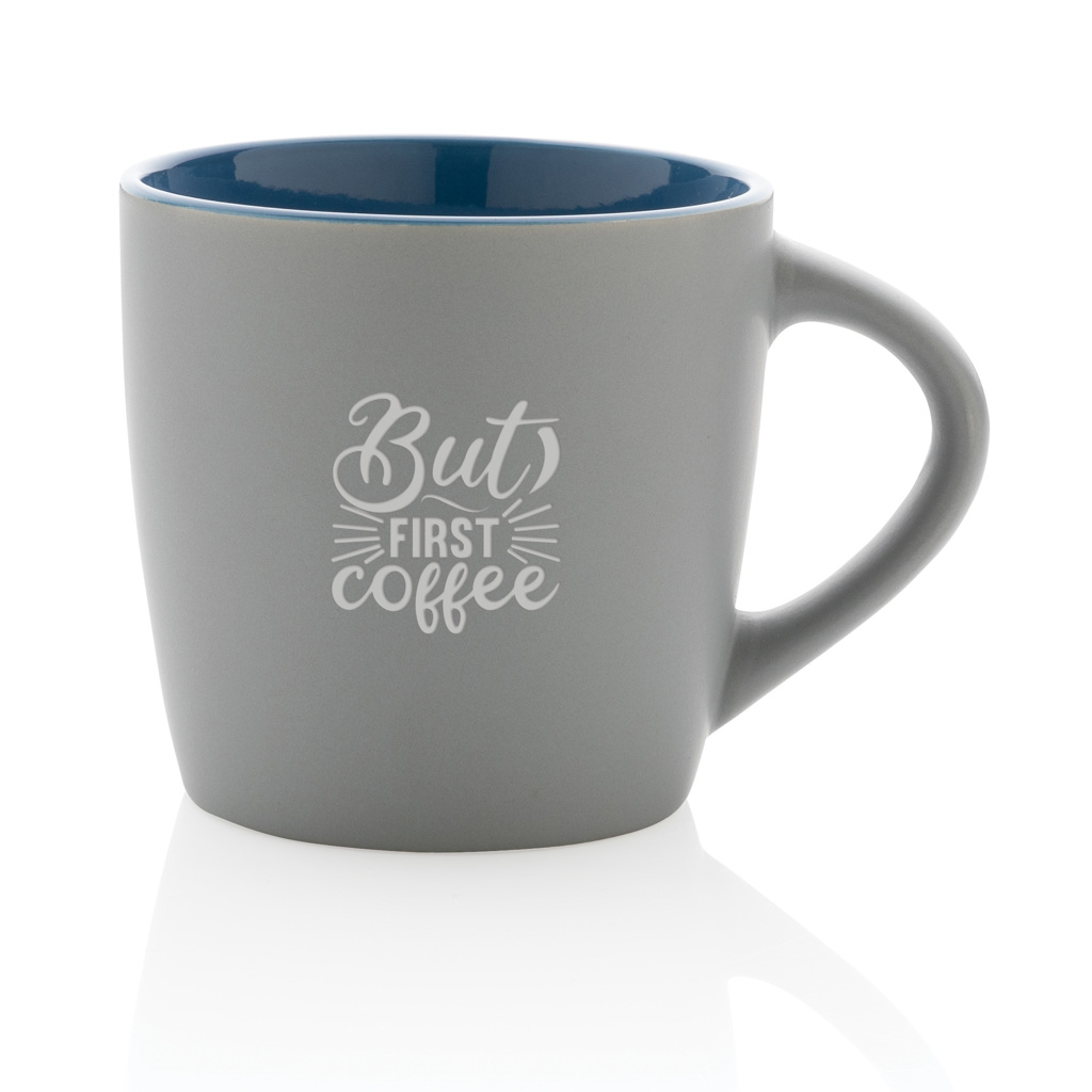 Taza de cerámica con interior de color 300ml
