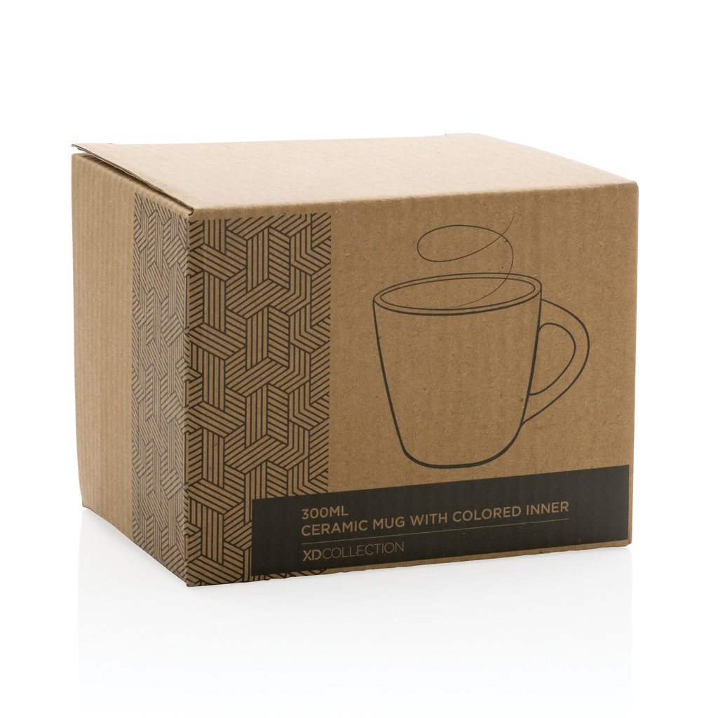 Taza de cerámica con interior de color 300ml