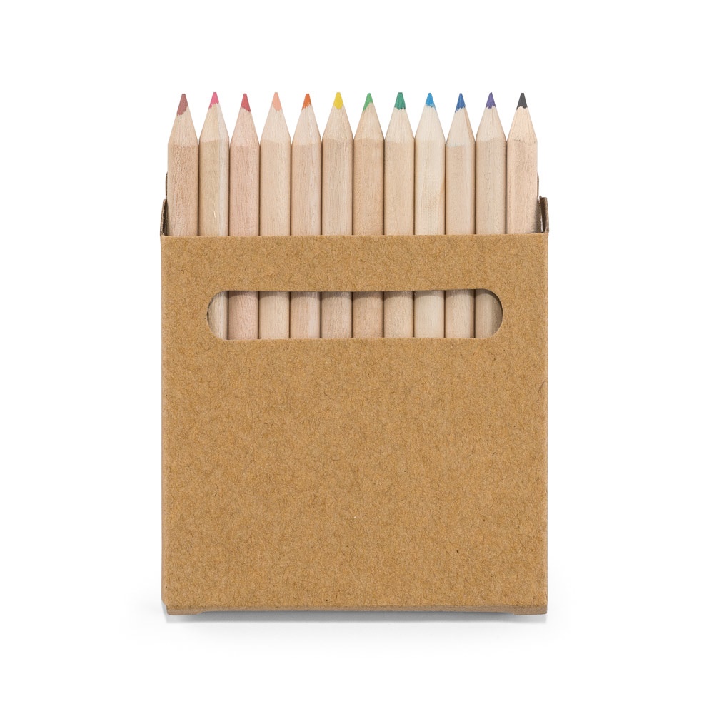 COLOURED. Caja con 12 lápices de color