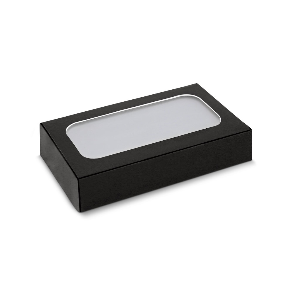 MARCET. Power bank slim 4'000 mAh, fabricado en aluminio reciclado (100% rAL) y ABS reciclado (100% rABS)