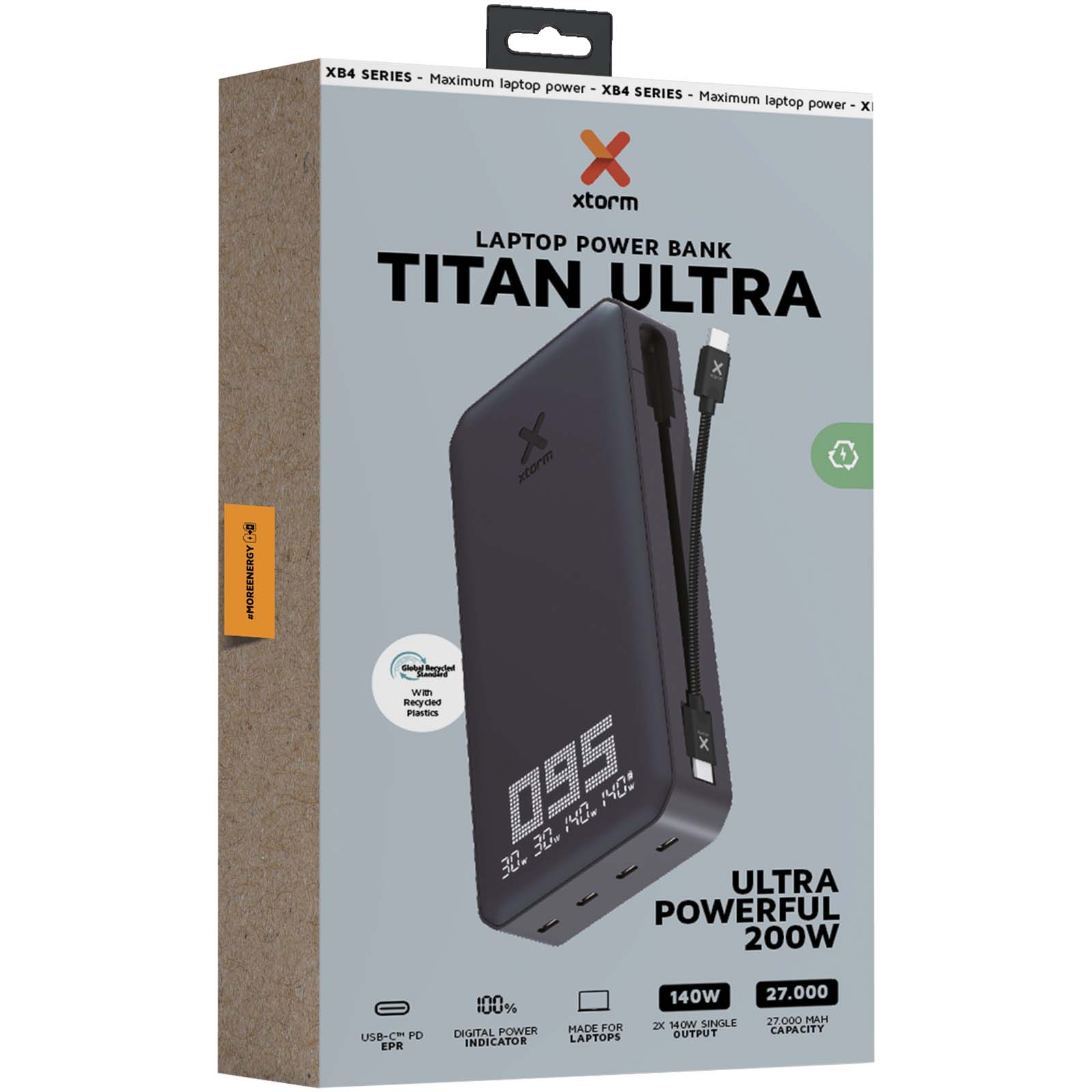 Batería externa para portátil de 27 000 mAh 200 W Xtorm XB403 Titan Ultra