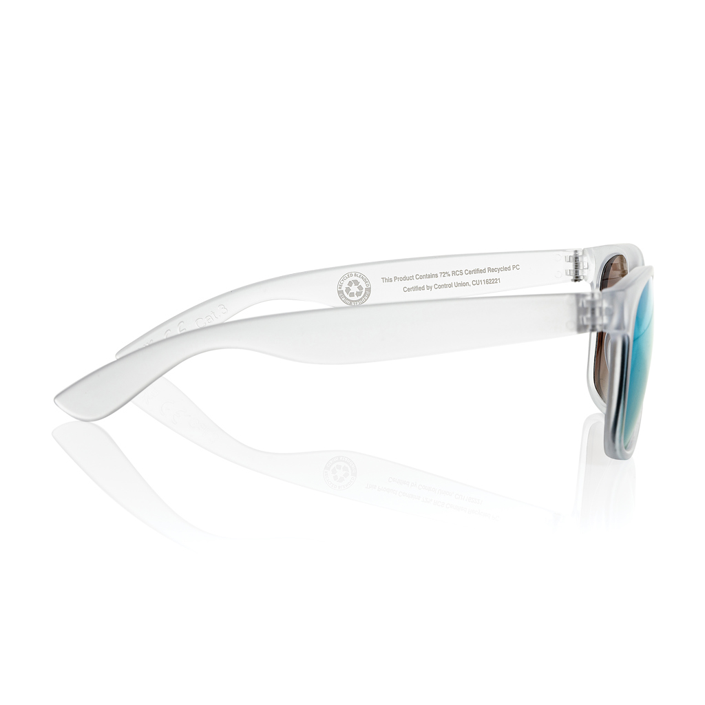 Gafas de sol con lentes de espejo de PC reciclado Gleam RCS