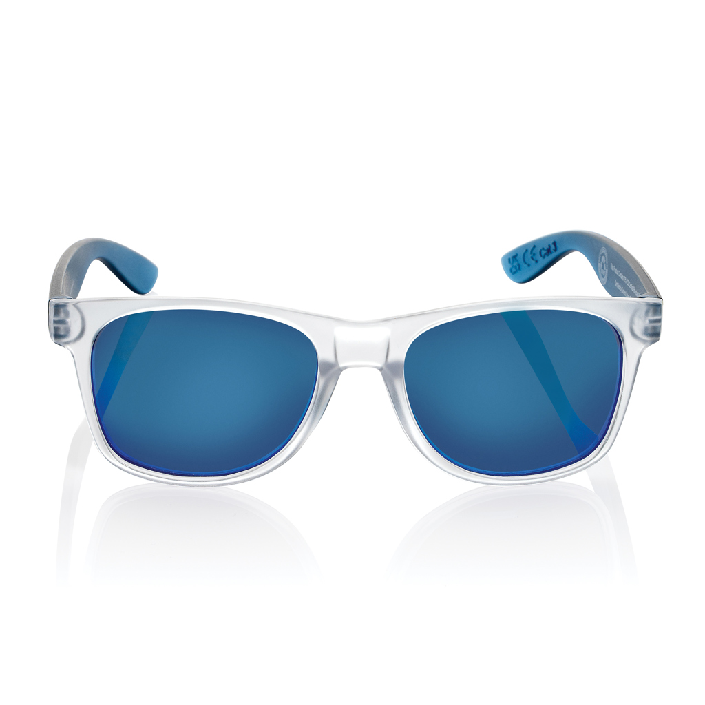 Gafas de sol con lentes de espejo de PC reciclado Gleam RCS
