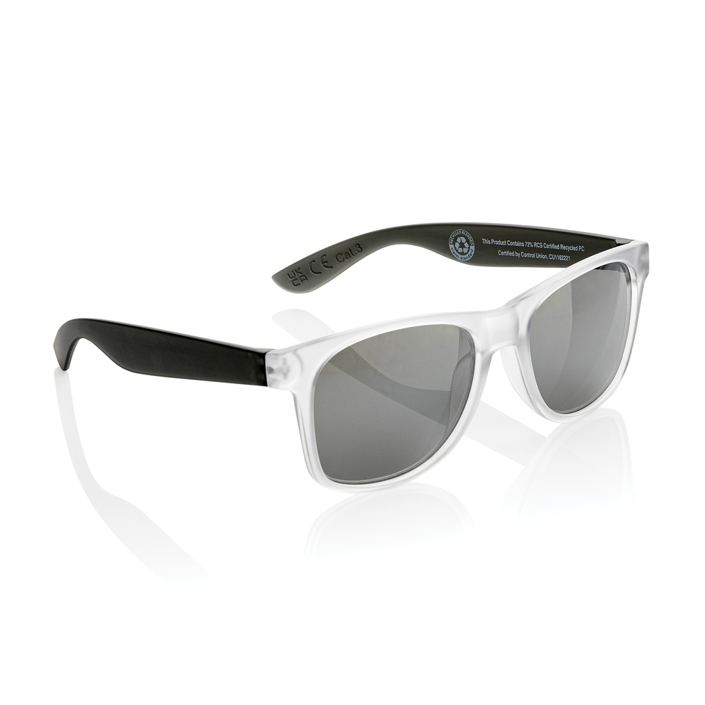 Gafas de sol con lentes de espejo de PC reciclado Gleam RCS