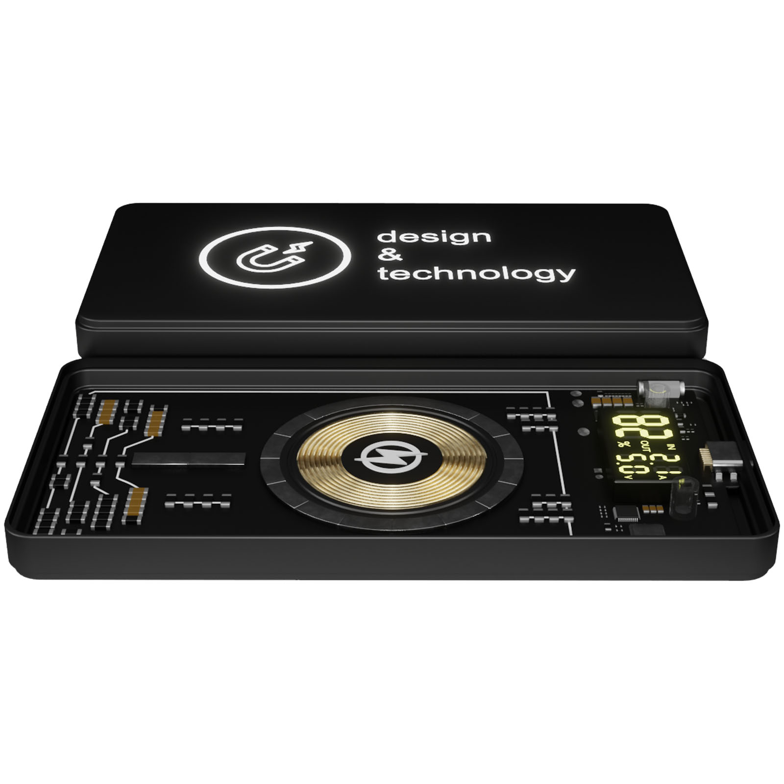 Batería externa inalámbrica magnética de 5000 mAh y 5 W SCX.design P19