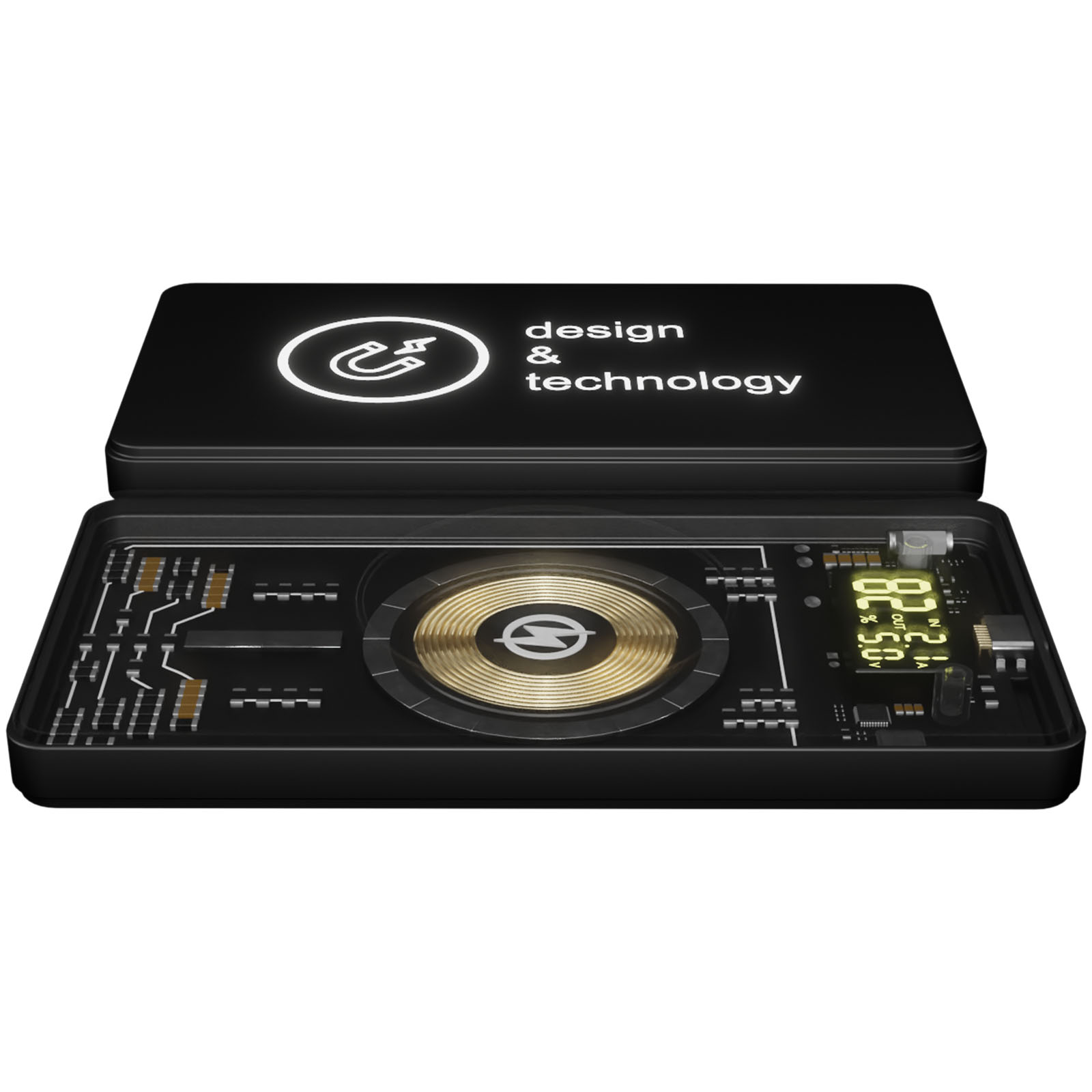 Batería externa inalámbrica magnética de 5000 mAh y 5 W SCX.design P19