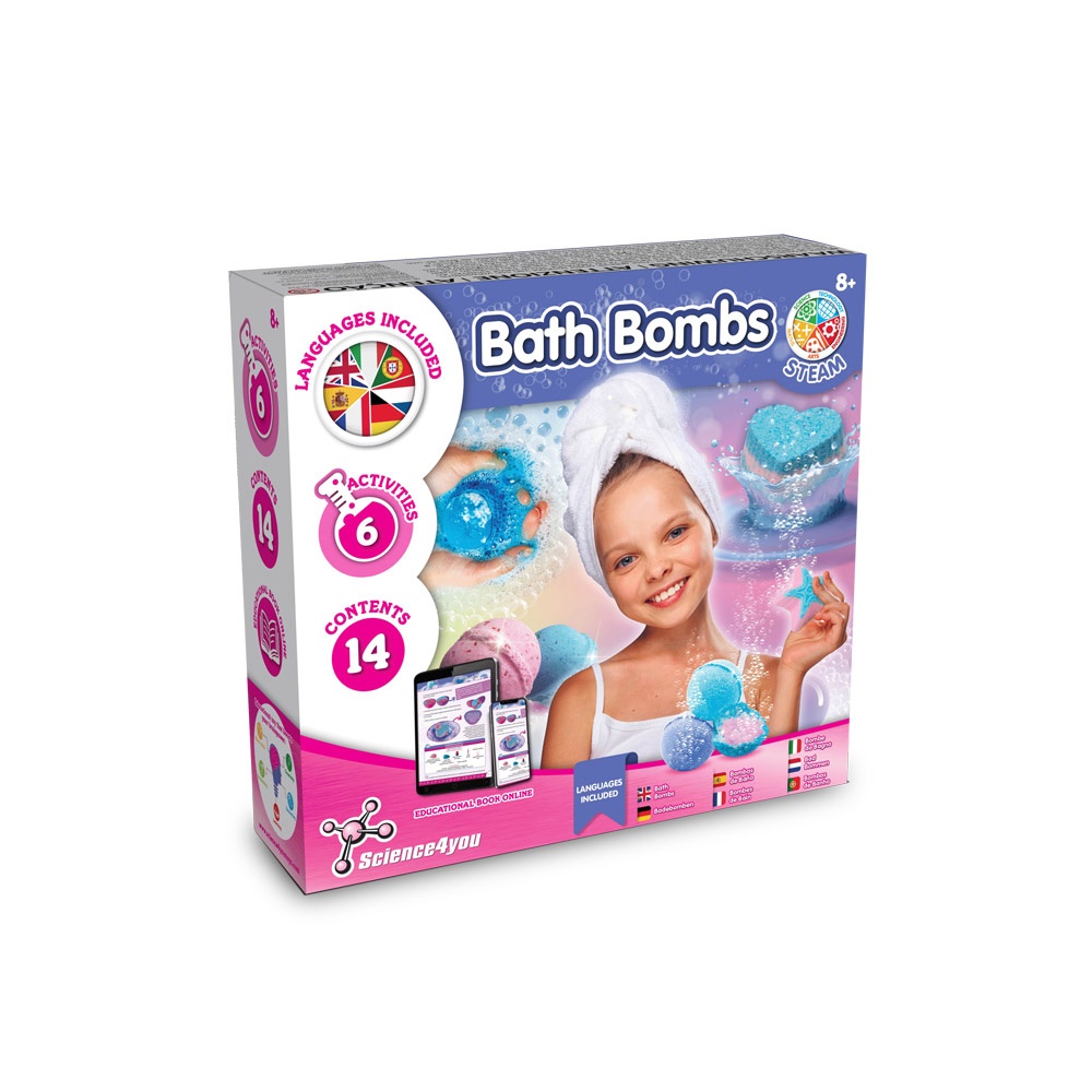 Bath Bombs Kit III. Juguete educativo suministrado con una bolsa de regalo de papel kraft (115 g/m²)