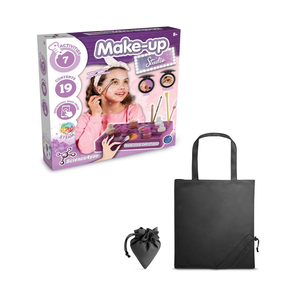 Makeup Studio Kit II. Kit educativo suministrado con una bolsa de regalo plegable de 190T