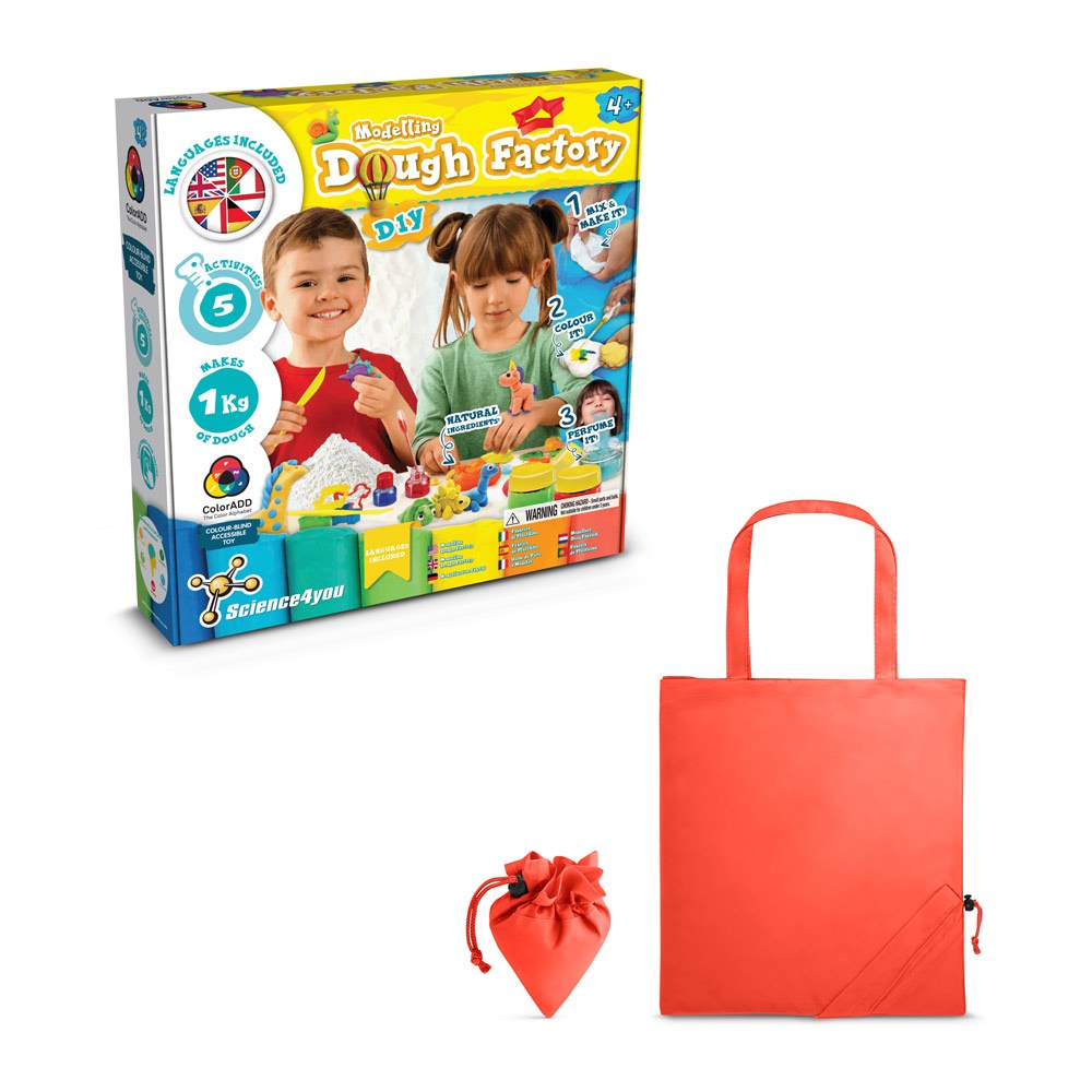 Modeling Dough Factory Kit II. Juego educativo suministrado con una bolsa de regalo plegable de 190T