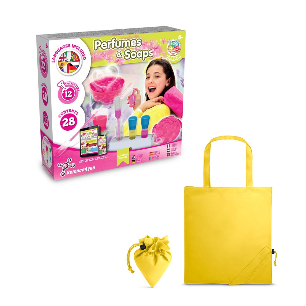 Perfume & Soap Factory Kit V. Juego educativo suministrado con una bolsa de regalo plegable de 190T