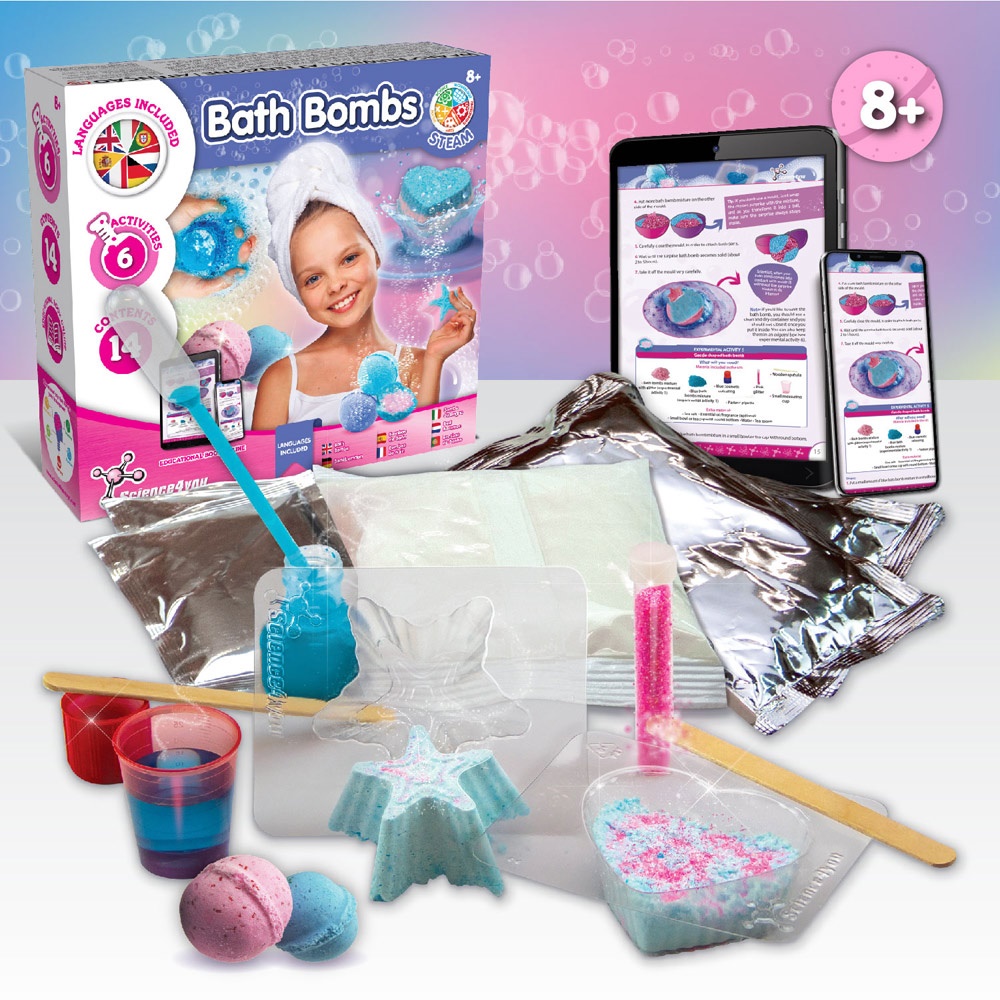 Bath Bombs Kit II. Juguete educativo suministrado con una bolsa de regalo de papel kraft (90 g/m²)