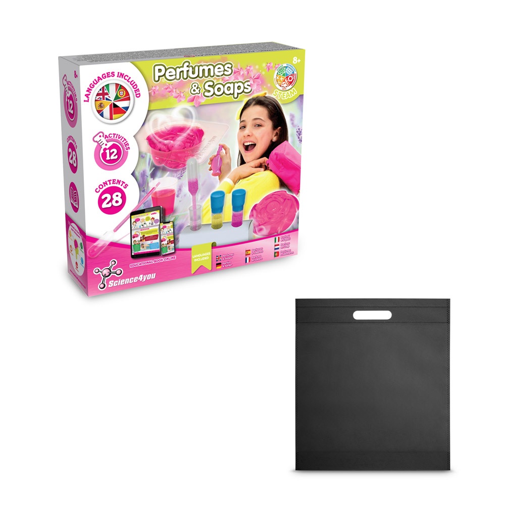Perfume & Soap Factory Kit IV. Juego educativo suministrado con una bolsa de regalo de non woven (80 g/m²)