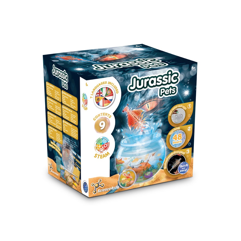 Jurassic Pets Kit III. Juego educativo suministrado con una bolsa de regalo de papel kraft (90 g/m²)