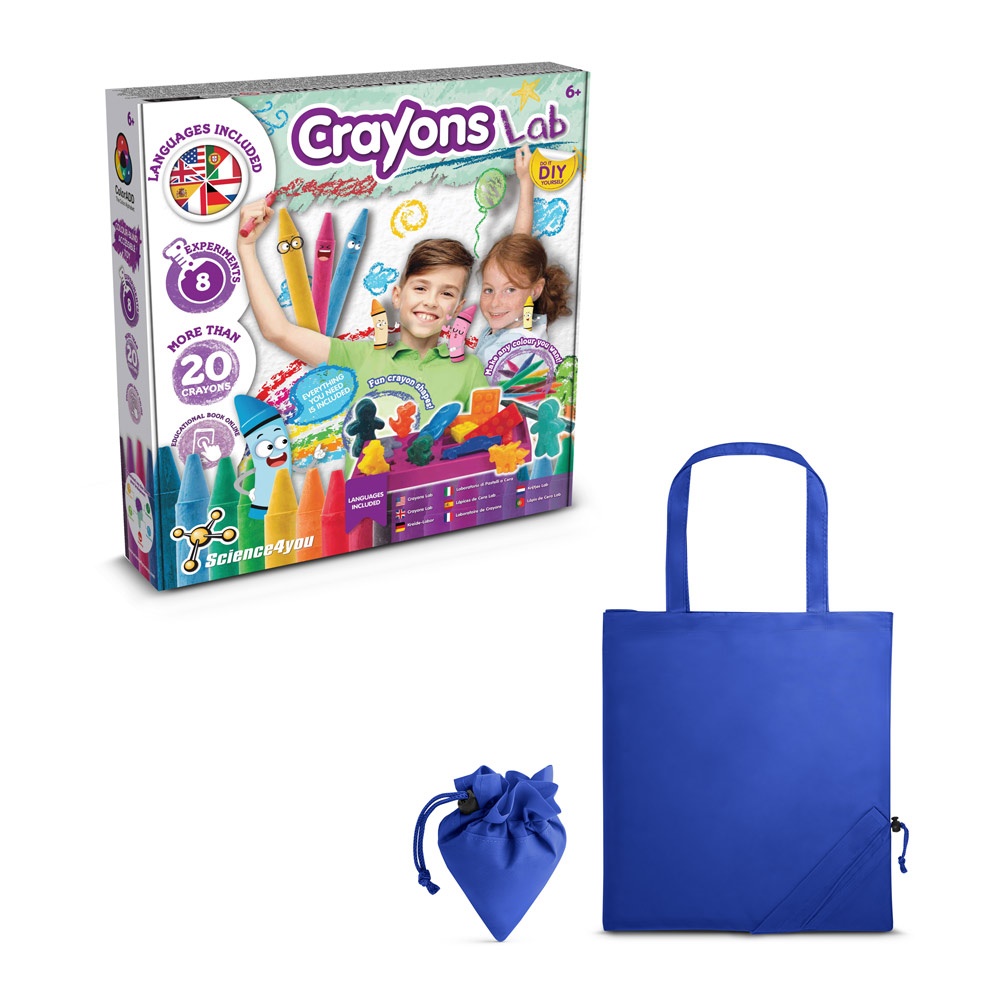 Crayon Factory Kit II. Juego educativo suministrado con una bolsa de regalo plegable de 190T