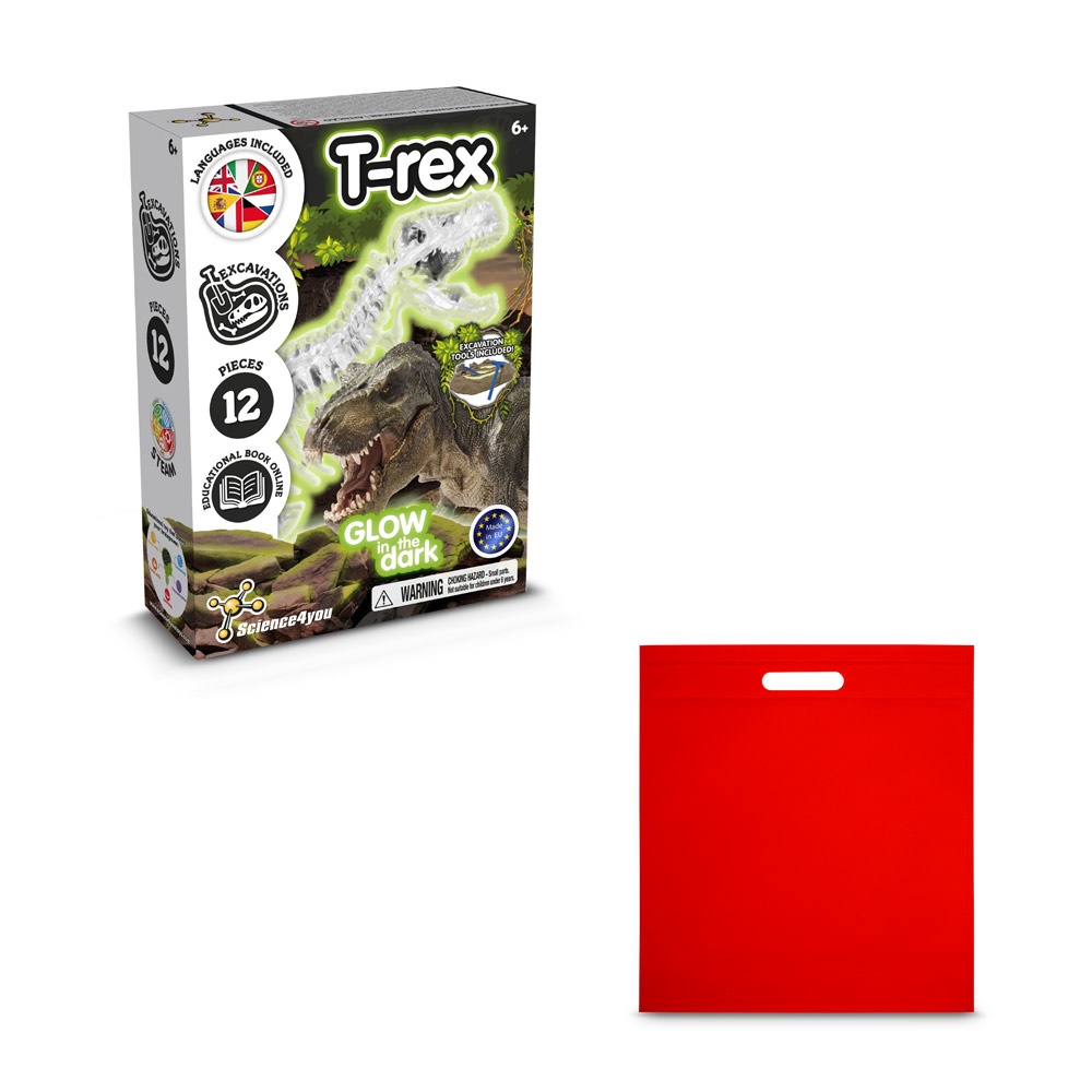 Fossil Excavation Kit IV. Juego educativo suministrado con una bolsa de regalo de non woven (80 g/m²)