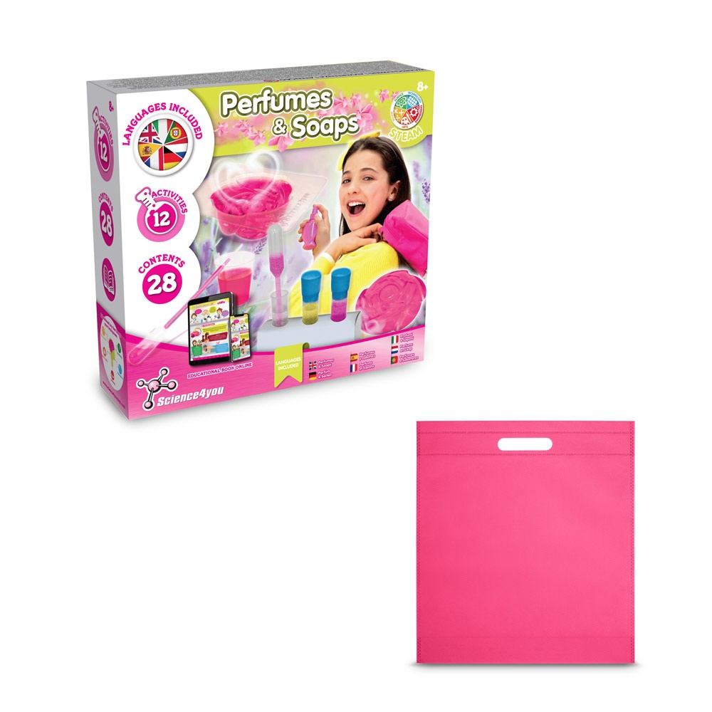 Perfume & Soap Factory Kit IV. Juego educativo suministrado con una bolsa de regalo de non woven (80 g/m²)