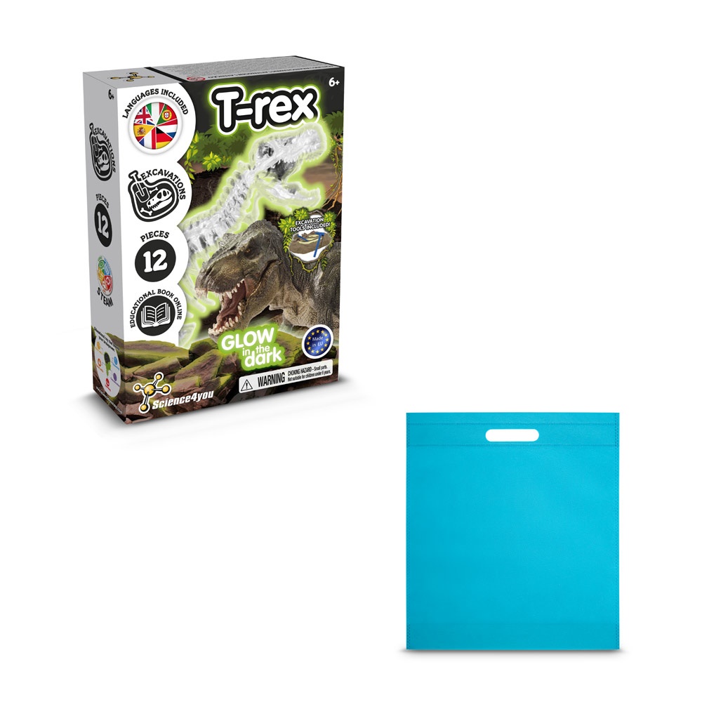 Fossil Excavation Kit IV. Juego educativo suministrado con una bolsa de regalo de non woven (80 g/m²)
