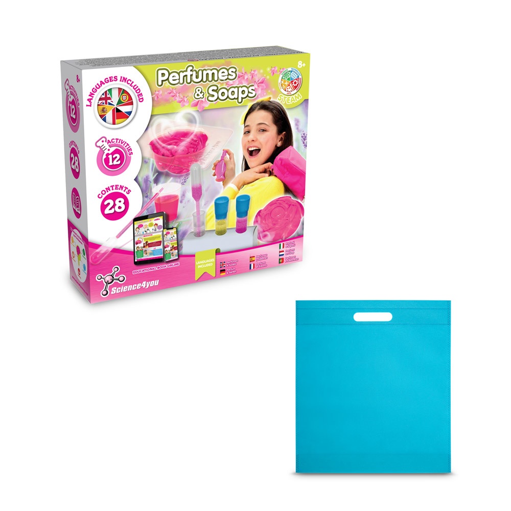 Perfume & Soap Factory Kit IV. Juego educativo suministrado con una bolsa de regalo de non woven (80 g/m²)