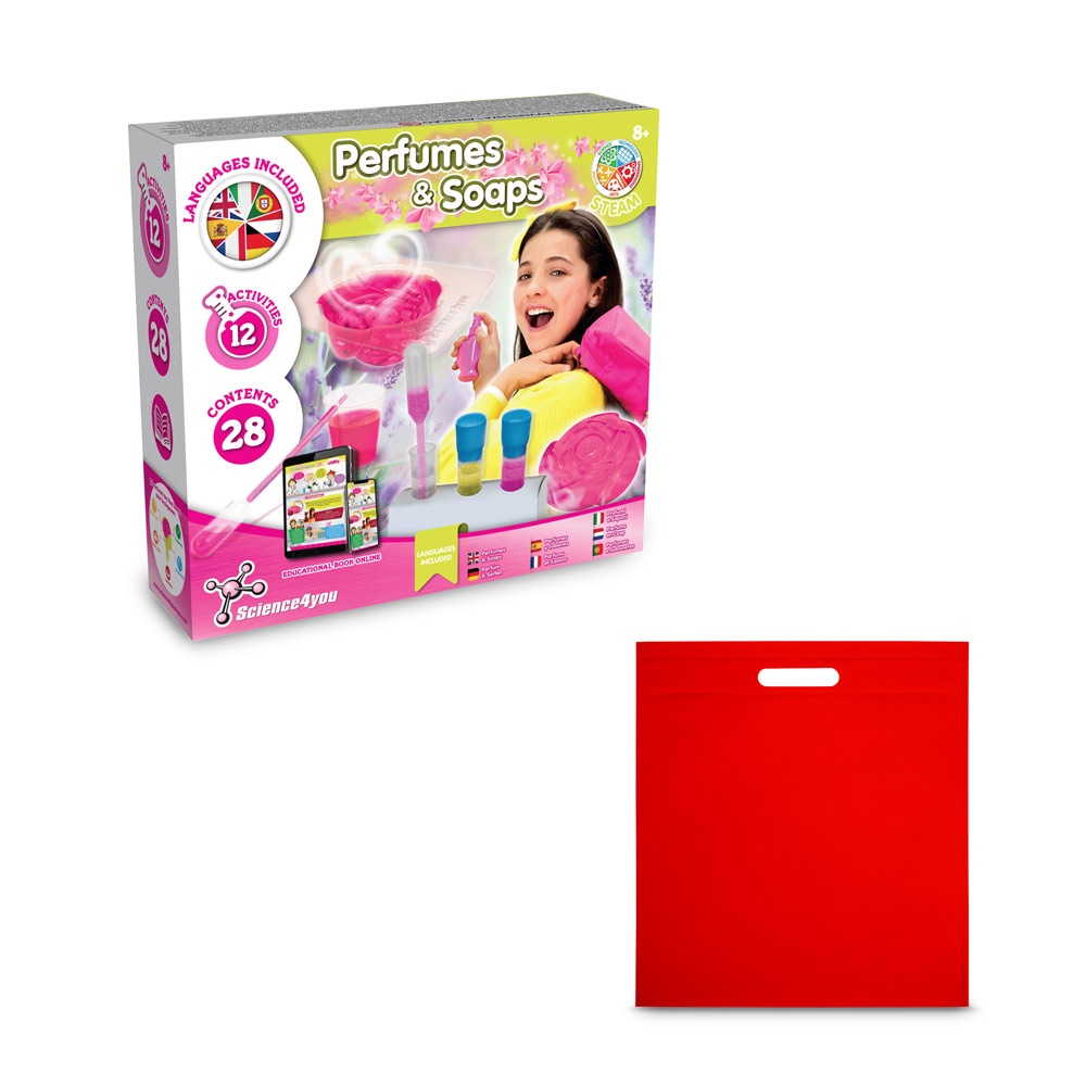 Perfume & Soap Factory Kit IV. Juego educativo suministrado con una bolsa de regalo de non woven (80 g/m²)