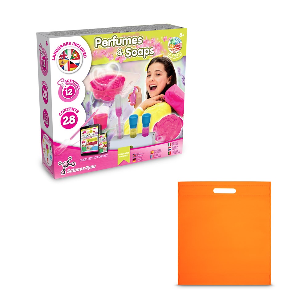 Perfume & Soap Factory Kit IV. Juego educativo suministrado con una bolsa de regalo de non woven (80 g/m²)