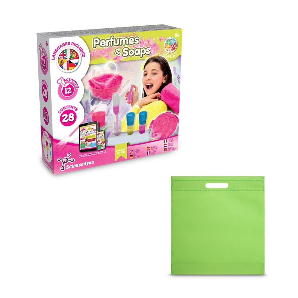 Perfume & Soap Factory Kit IV. Juego educativo suministrado con una bolsa de regalo de non woven (80 g/m²)