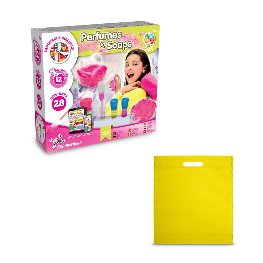 Perfume & Soap Factory Kit IV. Juego educativo suministrado con una bolsa de regalo de non woven (80 g/m²)