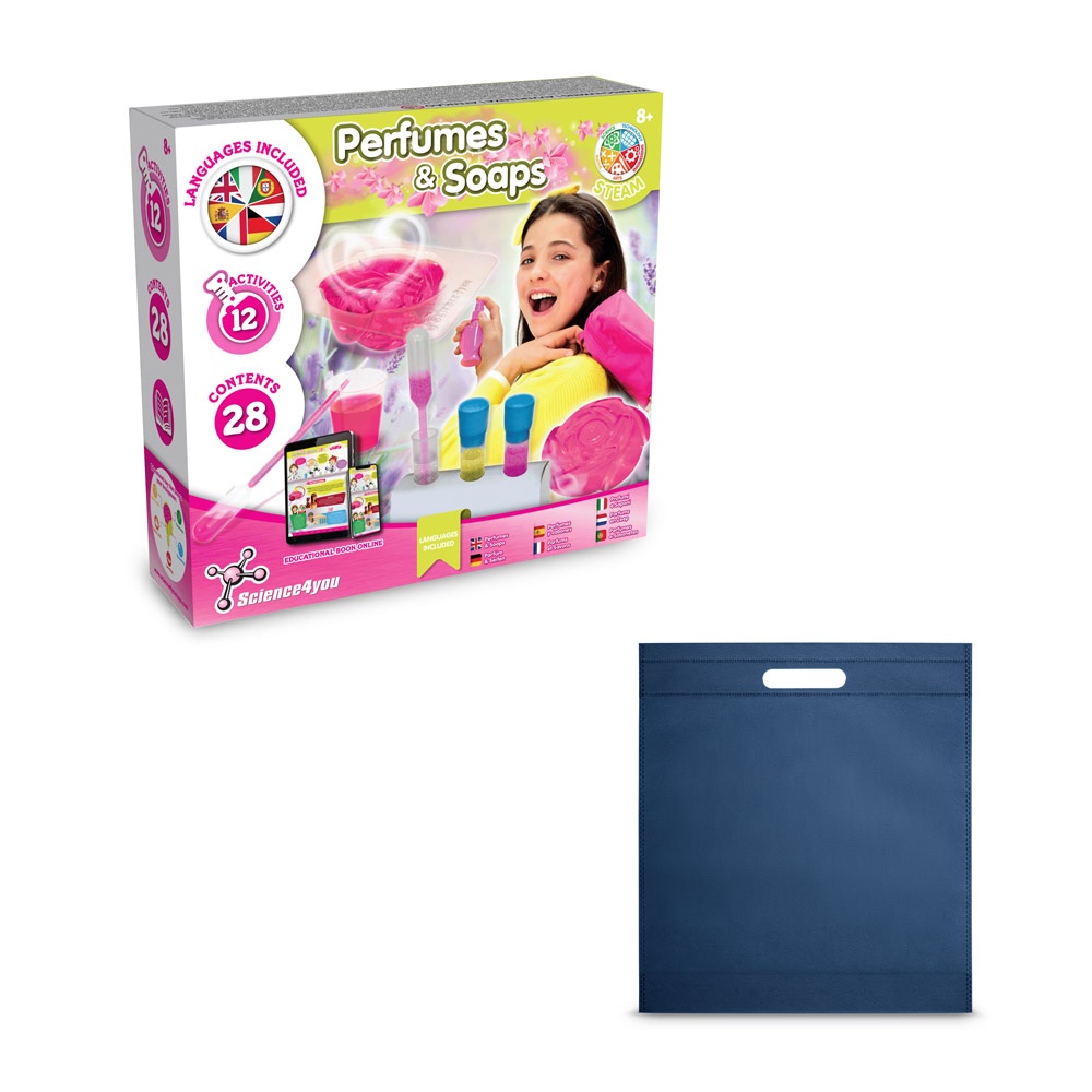 Perfume & Soap Factory Kit IV. Juego educativo suministrado con una bolsa de regalo de non woven (80 g/m²)