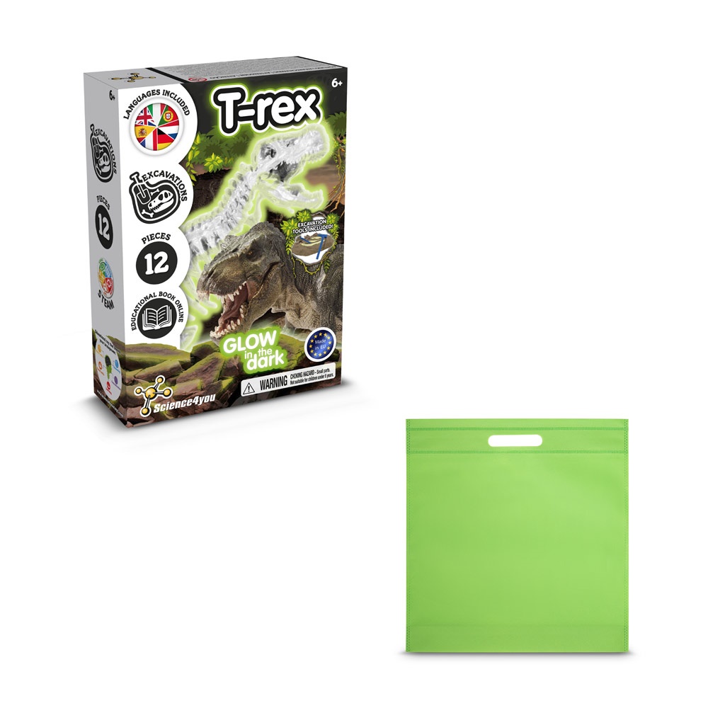 Fossil Excavation Kit IV. Juego educativo suministrado con una bolsa de regalo de non woven (80 g/m²)