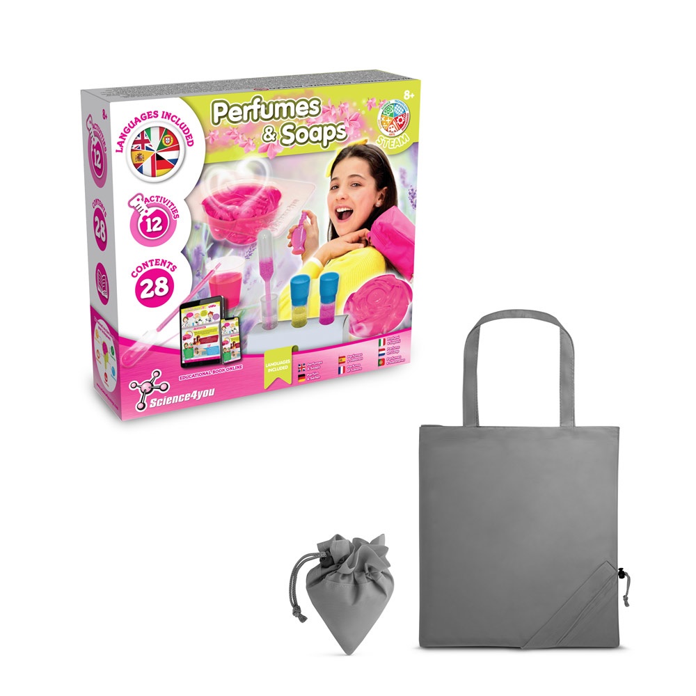 Perfume & Soap Factory Kit V. Juego educativo suministrado con una bolsa de regalo plegable de 190T