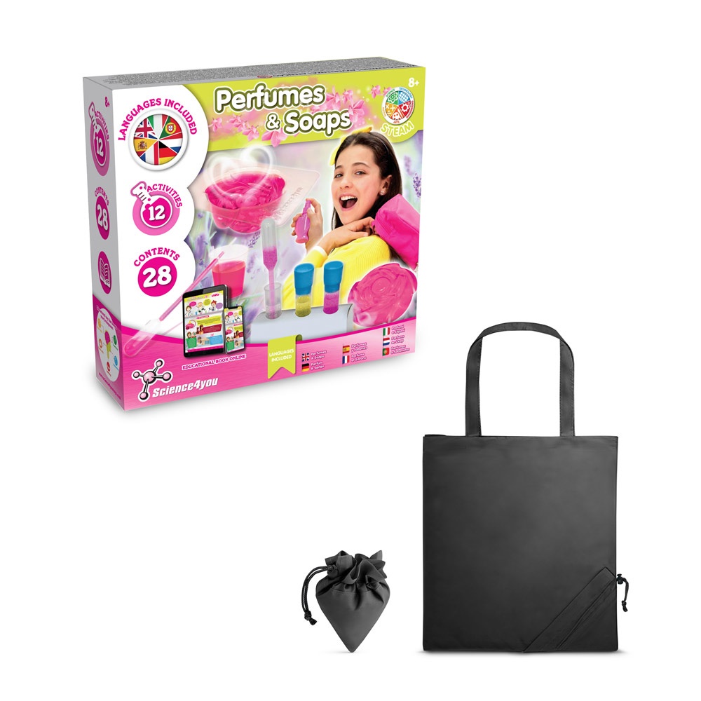 Perfume & Soap Factory Kit V. Juego educativo suministrado con una bolsa de regalo plegable de 190T