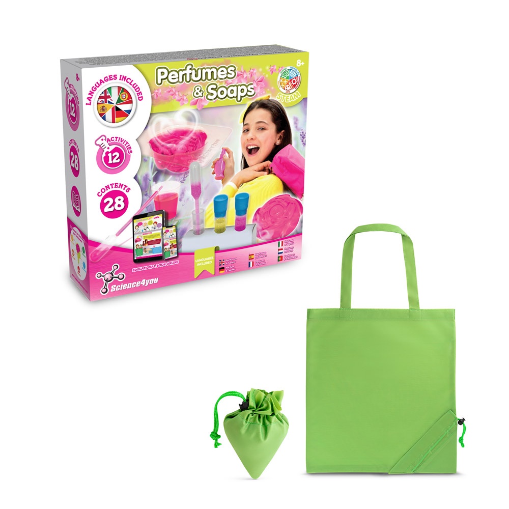 Perfume & Soap Factory Kit V. Juego educativo suministrado con una bolsa de regalo plegable de 190T